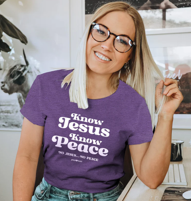 grace & truth Womens T-Shirt Know Jesus