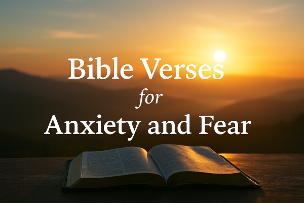 Bible Verses for Anxiety and Fear